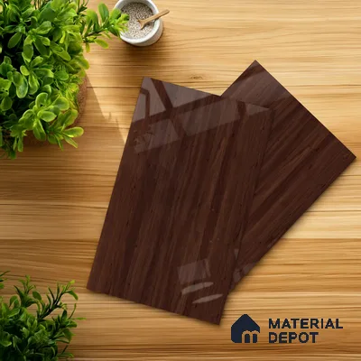 Wooden Look LM 03871 Grace Pine 8 ft x 4 ft High Gloss Finish Decorative Laminate - 1 mm | Suitable for TV Unit, Wardrobe, Kitchen Cabinets