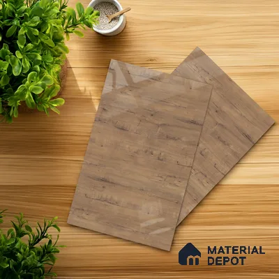 Wooden Look LM 03875 Bunratty Oak 8 ft x 4 ft High Gloss Finish Decorative Laminate - 1 mm | Suitable for TV Unit, Wardrobe, Kitchen Cabinets