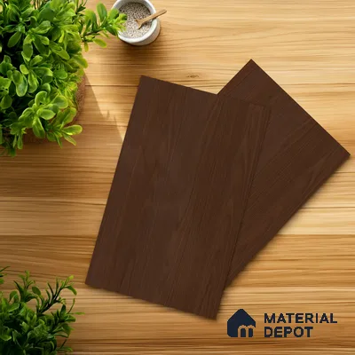 Wooden Look LM 03959 Caramel 8 ft x 4 ft Suede Finish Decorative Laminate - 1 mm | Suitable for TV Unit, Wardrobe, Kitchen Cabinets