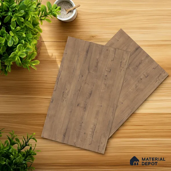 Wooden Look LM 03980 Bunratty Oak 8 ft x 4 ft Suede Finish Decorative Laminate - 1 mm | Suitable for TV Unit, Wardrobe, Kitchen Cabinets