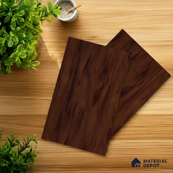 Wooden Look LM 03991 Sisam Walnut 8 ft x 4 ft Suede Finish Decorative Laminate - 1 mm | Suitable for TV Unit, Wardrobe, Kitchen Cabinets