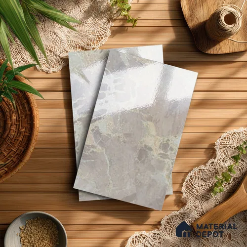 Beige Marble Look LM 20120 8 ft x 4 ft Glossy Finish Decorative Laminate - 1 mm | Suitable for TV Unit, Wardrobe, Kitchen Cabinets