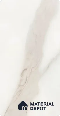 Ferrero 1B 0717 White Bianco 8 ft x 4 ft Marble Series High Gloss Finish Acrylic Laminate - 1.5 mm (LM 01109) | Matching Edgeband Code - 717 |  Suitable for TV Unit, Wardrobe, Kitchen Cabinets