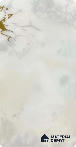 Ferrero 1B 0723 Gold Horizon 8 ft x 4 ft Lazer Marble Series High Gloss Finish Acrylic Laminate - 1.5 mm (LM 01113) | Matching Edgeband Code - 723 |  Suitable for TV Unit, Wardrobe, Kitchen Cabinets