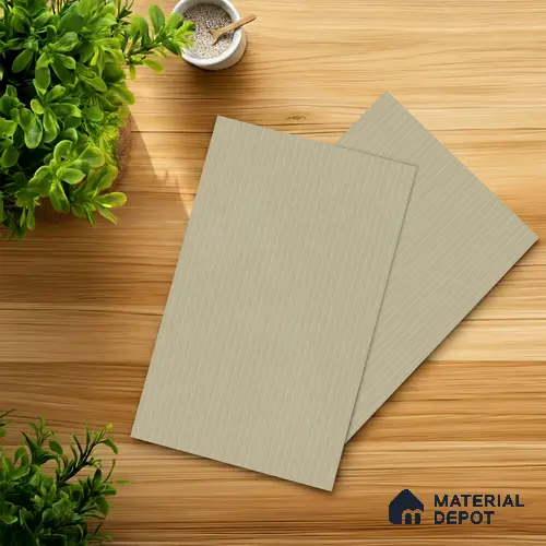 Muted Blush Beige Fluted Solid Color 2B4702 A 191 Beige Muted Blush 8 ft x 4 ft Matte Finish Decorative Laminate - 1 mm | Suitable for TV Unit,Wardrobe, Kitchen Cabinets
