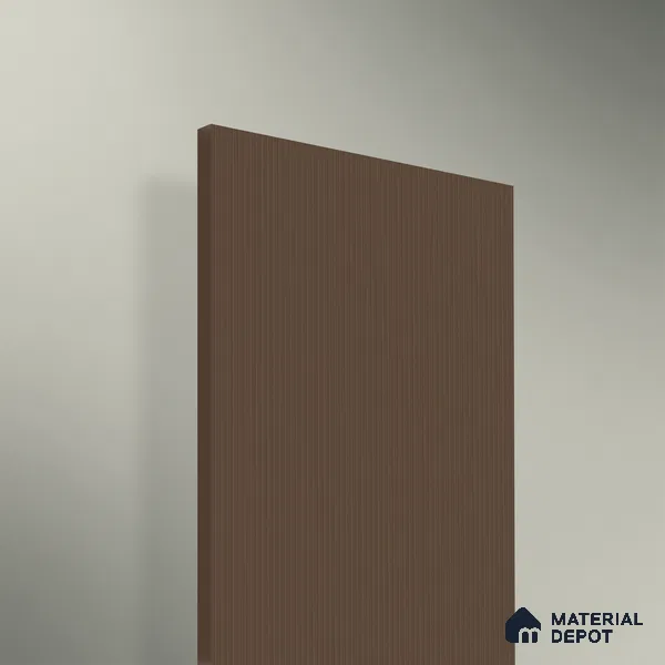 Mocha Brown Fluted Solid Color 2B8091 A 191 Mocha Blush 8 ft x 4 ft Matte Finish Decorative Laminate - 1 mm | Suitable for TV Unit,Wardrobe, Kitchen Cabinets