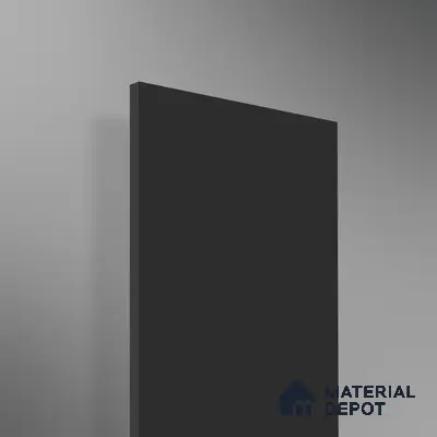 Black Solid Colors Look 2B4154 A 155 8 ft x 4 ft Matte Finish Decorative Laminate - 1 mm | Suitable for Living Room, Kitchen, Office