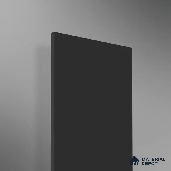 Black Solid Colors Look 2B4154 A 155 8 ft x 4 ft Matte Finish Decorative Laminate - 1 mm | Suitable for Living Room, Kitchen, Office