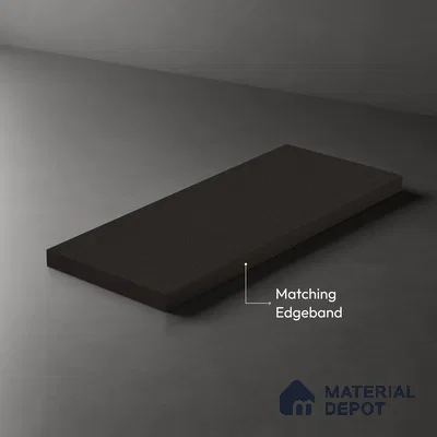 Brown Solid Colors look 2B4137 A 183 Smoky Slate 8 ft x 4 ft Texture Finish Decorative Laminate - 1 mm | Suitable for Bedroom, TV Unit, Wardrobe, Kitchen Cabinet | Matching Edgeband 1005 from E3