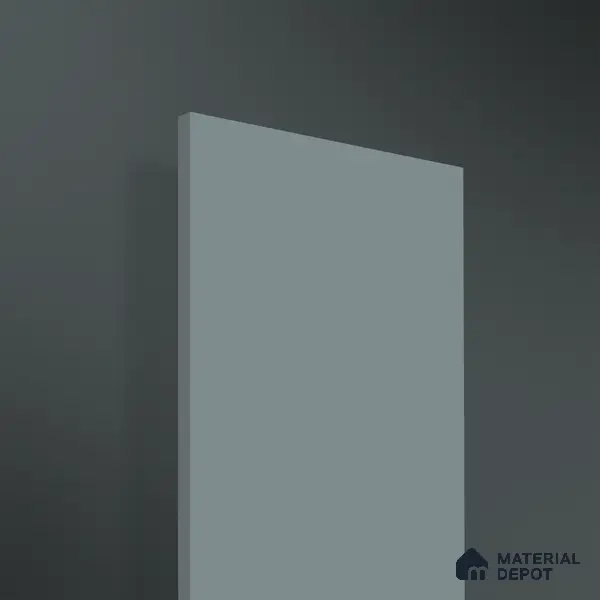 Grey Solid Colors look 2B8089 A 155 Steel Breeze 8 ft x 4 ft Matte Finish Decorative Laminate - 1 mm | Suitable for Living Room, Kitchen, Office | Matching Edgeband 1055 from E3