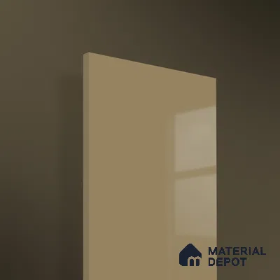 Beige Solid Colors look 2B4142 A 8 Toffee Taupe 8 ft x 4 ft Glossy Finish Decorative Laminate - 1 mm | Suitable for Living Room, Kitchen, Office | Matching Edgeband 10113 SHGL from Prism