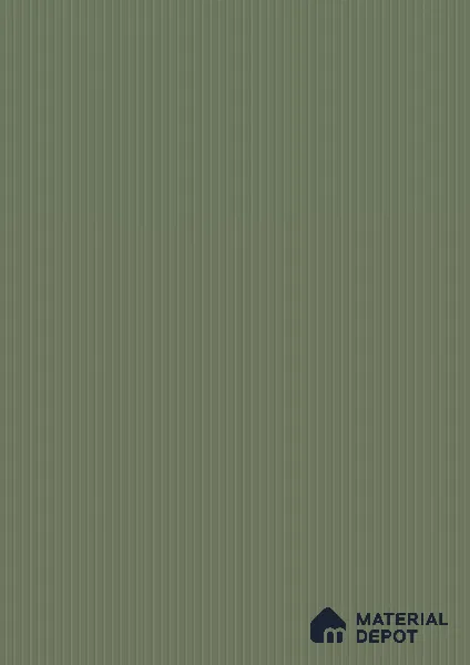 Fog Green Fluted Solid Color 2B8115 A 191 Vertical Fog 8 ft x 4 ft Matte Finish Decorative Laminate - 1 mm | Suitable for TV Unit,Wardrobe, Kitchen Cabinets