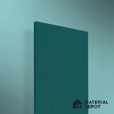 Teal Blue Fluted Solid Color 2B8117 A 191 Teal Glow 8 ft x 4 ft Matte Finish Decorative Laminate - 1 mm | Suitable for TV Unit,Wardrobe, Kitchen Cabinets
