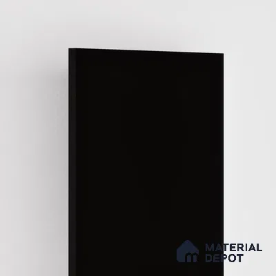 Jet Black Solid Colors Look LM 21709 8 ft x 4 ft High Gloss Finish 6H Anti Scratch Acrylic Laminate - 1.5 mm | Suitable for Living Room, Kitchen, Office