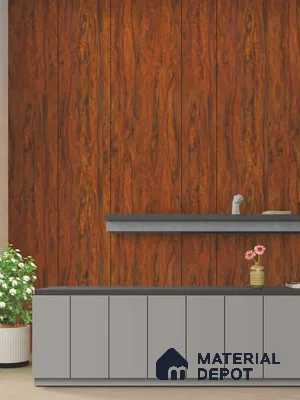 Wooden Look LM 21720 8 ft x 4 ft High Gloss Finish 6H Anti Scratch Acrylic Laminate - 1.5 mm | Suitable for TV Unit, Wardrobe, Kitchen Cabinets
