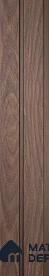 Pentone Wood Finish Brown Charcoal Louvers/Panels | 8 ft x 5 inch - 12 mm | PT 801