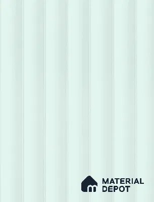 Green Fluted Solid Color LM 10643 8 ft x 4 ft High Gloss Finish Acrylic Laminate - 3 mm | Suitable for TV Unit,Wardrobe, Kitchen Cabinets