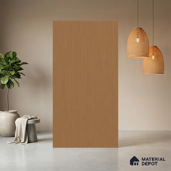 Brown Metallic Look LM 03816 8 ft x 4 ft Matte Finish Decorative Laminate - 1 mm | Suitable for TV Unit, Wardrobe, Kitchen Cabinets