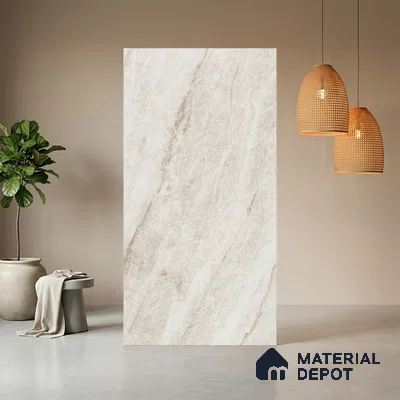 Beige Marble Look LM 03830 8 ft x 4 ft Texture Finish Decorative Laminate - 1 mm | Suitable for TV Unit, Wardrobe, Kitchen Cabinets
