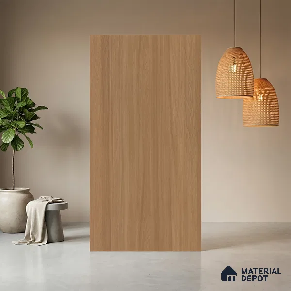 Wooden Look LM 03861 Sap Veneer 8 ft x 4 ft Texture Finish Decorative Laminate - 1 mm | Suitable for TV Unit, Wardrobe, Kitchen Cabinets