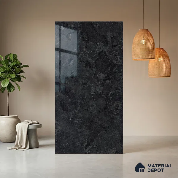 Stone Look LM 03864 8 ft x 4 ft High Gloss Finish Decorative Laminate - 1 mm | Suitable for TV Unit, Wardrobe, Kitchen Cabinets