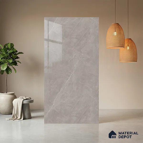 Stone Look LM 03868 8 ft x 4 ft High Gloss Finish Decorative Laminate - 1 mm | Suitable for TV Unit, Wardrobe, Kitchen Cabinets