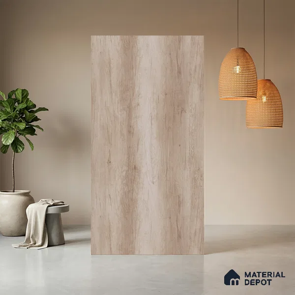 Wooden Look LM 03936 Canyon Monument Oak 8 ft x 4 ft Texture Finish Decorative Laminate - 1 mm | Suitable for TV Unit, Wardrobe, Kitchen Cabinets
