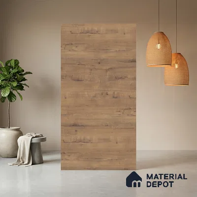Wooden Look LM 03941 Bunratty Oak 8 ft x 4 ft Texture Finish Decorative Laminate - 1 mm | Suitable for TV Unit, Wardrobe, Kitchen Cabinets