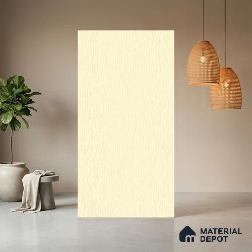 Beige Textured Solid Look LM 03943 8 ft x 4 ft Texture Finish Decorative Laminate - 1 mm | Suitable for TV Unit, Wardrobe, Kitchen Cabinets