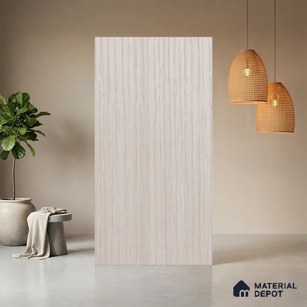 Wooden Look LM 03945 Ice Wood 8 ft x 4 ft Texture Finish Decorative Laminate - 1 mm | Suitable for TV Unit, Wardrobe, Kitchen Cabinets