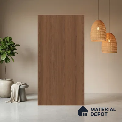 Wooden Look LM 03950 Golden Walnut 8 ft x 4 ft Texture Finish Decorative Laminate - 1 mm | Suitable for TV Unit, Wardrobe, Kitchen Cabinets
