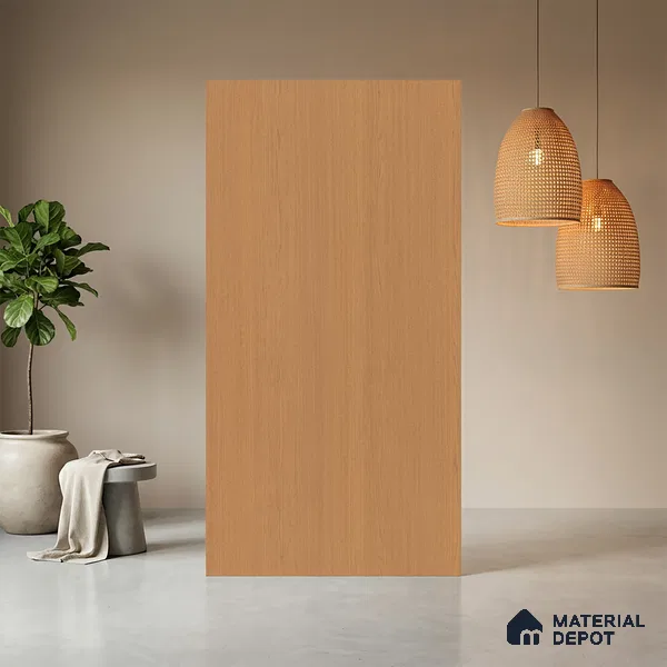 Wooden Look LM 03958 Sepia Oak 8 ft x 4 ft Suede Finish Decorative Laminate - 1 mm | Suitable for TV Unit, Wardrobe, Kitchen Cabinets