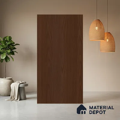 Wooden Look LM 03959 Caramel 8 ft x 4 ft Suede Finish Decorative Laminate - 1 mm | Suitable for TV Unit, Wardrobe, Kitchen Cabinets