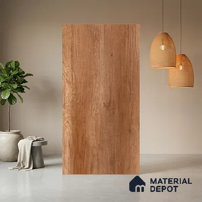 Wooden Look LM 03975 Canyon Monument Oak 8 ft x 4 ft Suede Finish Decorative Laminate - 1 mm | Suitable for TV Unit, Wardrobe, Kitchen Cabinets