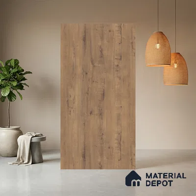 Wooden Look LM 03980 Bunratty Oak 8 ft x 4 ft Suede Finish Decorative Laminate - 1 mm | Suitable for TV Unit, Wardrobe, Kitchen Cabinets