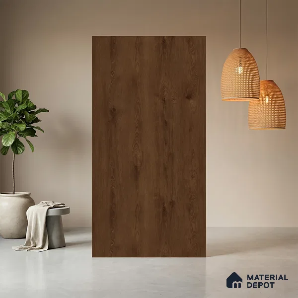Wooden Look LM 03982 Essential Wood 8 ft x 4 ft Suede Finish Decorative Laminate - 1 mm | Suitable for TV Unit, Wardrobe, Kitchen Cabinets