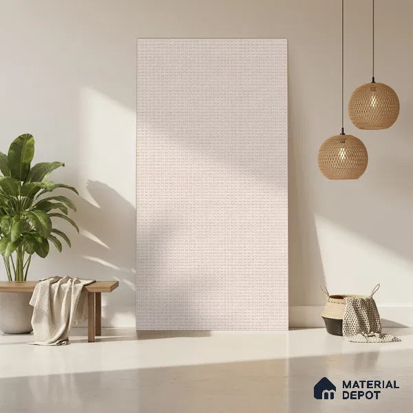 Beige Cane Look LM 20097 8 ft x 4 ft Texture Finish Decorative Laminate - 1 mm | Suitable for TV Unit, Wardrobe, Kitchen Cabinets