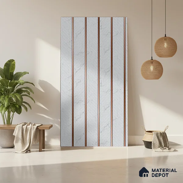 Patterned Look LM 20217 8 ft x 4 ft Super Matte Finish Decorative Laminate - 1 mm | Suitable for Bedroom, TV Unit, Wardrobe
