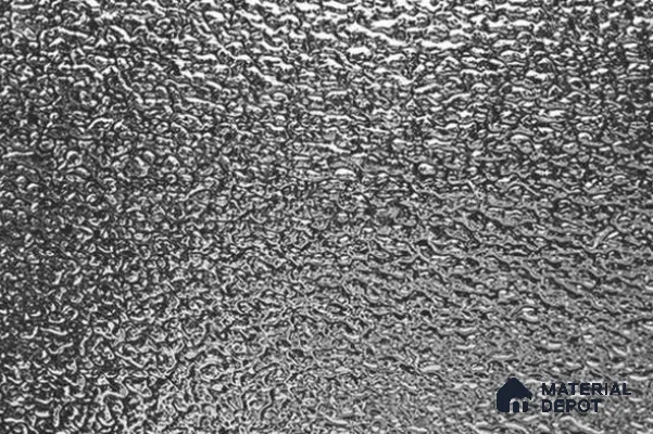 Silver Rippled Look LM 23855 8 ft x 4 ft High Gloss Finish 6H Anti Scratch Acrylic Laminate - 1.5 mm | Suitable for TV Unit, Wardrobe, Kitchen Cabinets