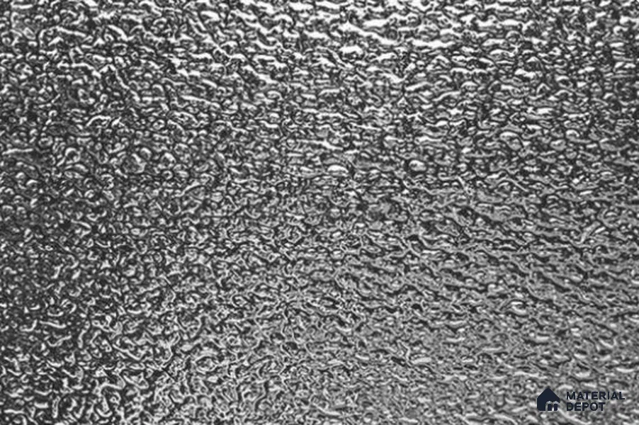 Silver Rippled Look LM 23855 8 ft x 4 ft High Gloss Finish 6H Anti Scratch Acrylic Laminate - 1.5 mm | Suitable for TV Unit, Wardrobe, Kitchen Cabinets