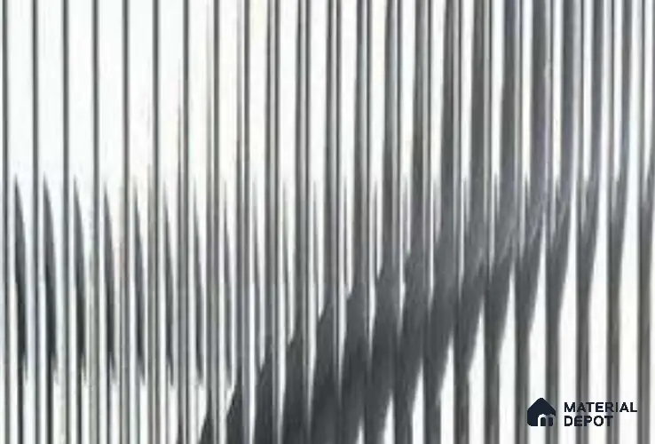 Self Adhesive Mirror Fluted LM 23849 8 ft x 4 ft High Gloss Finish Acrylic Laminate - 3 mm | Suitable for TV Unit,Wardrobe, Kitchen Cabinets