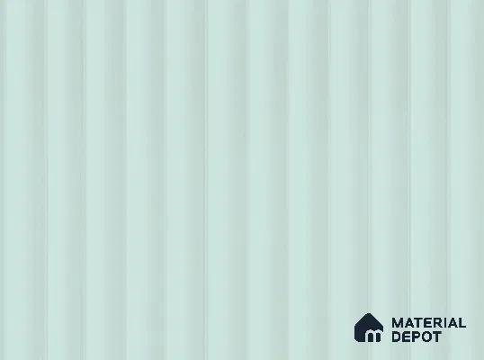 Pale Blue Fluted Solid Color LM 23817 8 ft x 4 ft High Gloss Finish Acrylic Laminate - 3 mm | Suitable for TV Unit,Wardrobe, Kitchen Cabinets