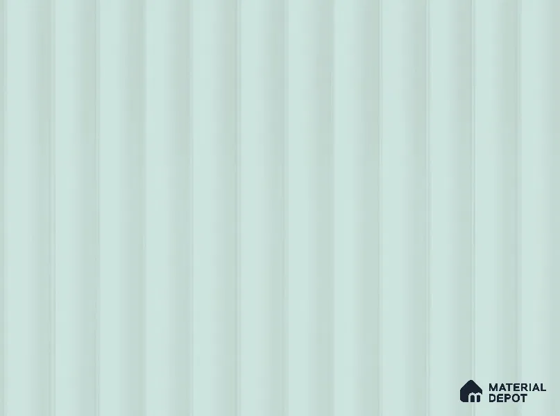 Pale Blue Fluted Solid Color LM 23817 8 ft x 4 ft High Gloss Finish Acrylic Laminate - 3 mm | Suitable for TV Unit,Wardrobe, Kitchen Cabinets