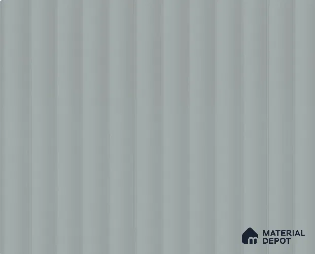 Cool Grey Fluted Solid Color LM 23845 8 ft x 4 ft High Gloss Finish Acrylic Laminate - 3 mm | Suitable for TV Unit,Wardrobe, Kitchen Cabinets