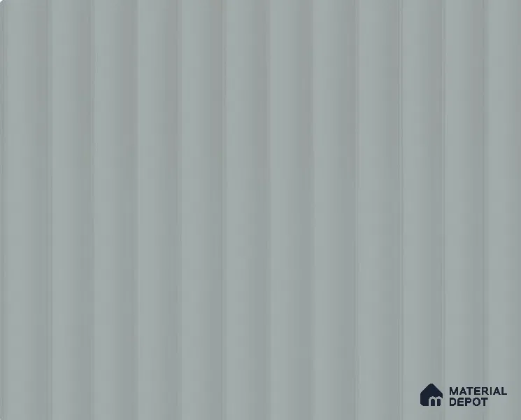 Cool Grey Fluted Solid Color LM 23845 8 ft x 4 ft High Gloss Finish Acrylic Laminate - 3 mm | Suitable for TV Unit,Wardrobe, Kitchen Cabinets