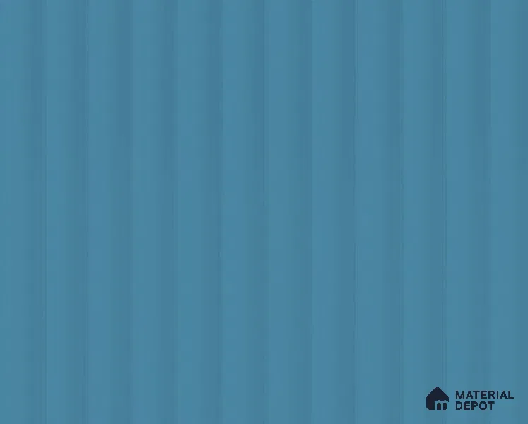 Sky Blue Fluted Solid Color LM 23820 8 ft x 4 ft High Gloss Finish Acrylic Laminate - 3 mm | Suitable for TV Unit,Wardrobe, Kitchen Cabinets