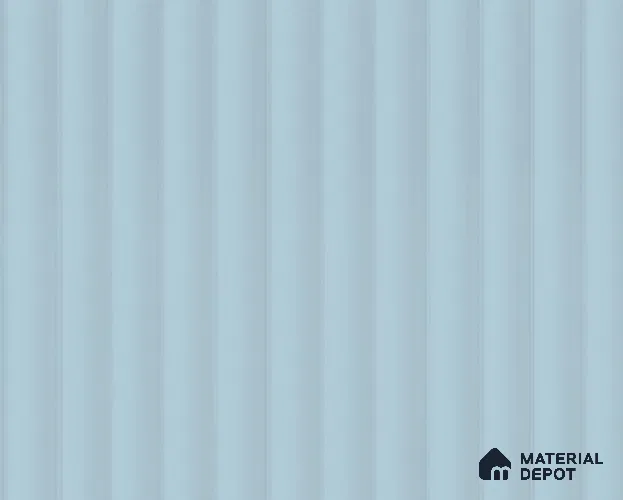 Powder Blue Fluted Solid Color LM 23819 8 ft x 4 ft High Gloss Finish Acrylic Laminate - 3 mm | Suitable for TV Unit,Wardrobe, Kitchen Cabinets