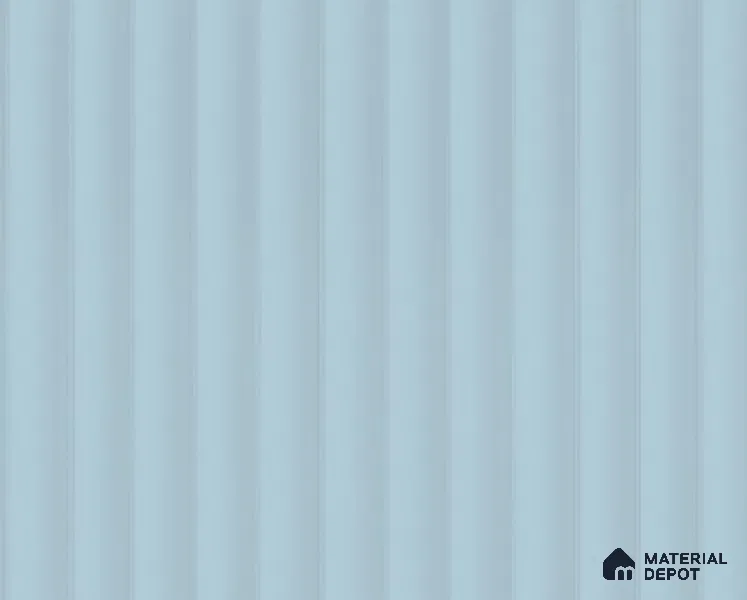 Powder Blue Fluted Solid Color LM 23819 8 ft x 4 ft High Gloss Finish Acrylic Laminate - 3 mm | Suitable for TV Unit,Wardrobe, Kitchen Cabinets