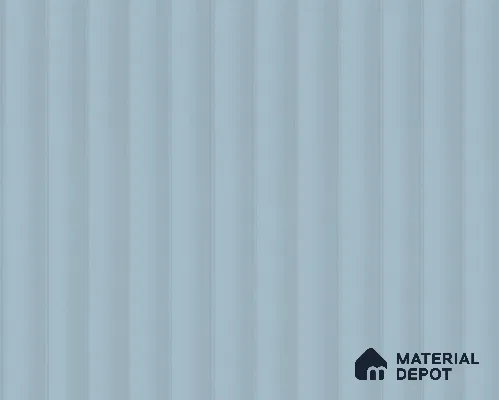 Powder Blue Fluted Solid Color LM 23823 8 ft x 4 ft High Gloss Finish Acrylic Laminate - 3 mm | Suitable for TV Unit,Wardrobe, Kitchen Cabinets