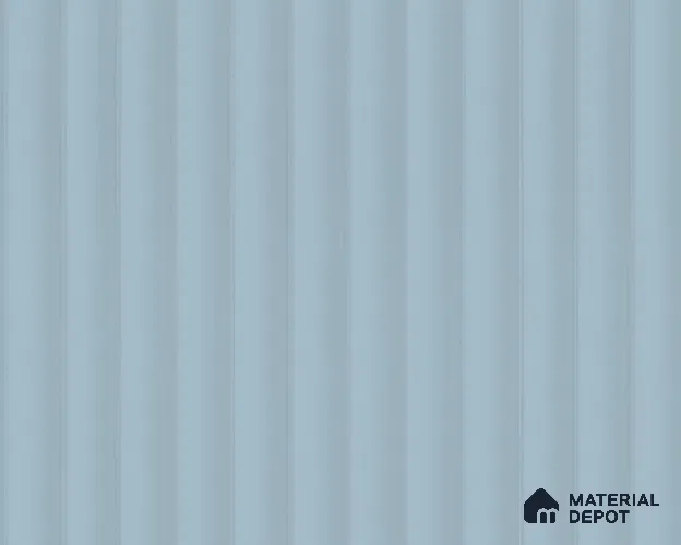 Powder Blue Fluted Solid Color LM 23823 8 ft x 4 ft High Gloss Finish Acrylic Laminate - 3 mm | Suitable for TV Unit,Wardrobe, Kitchen Cabinets